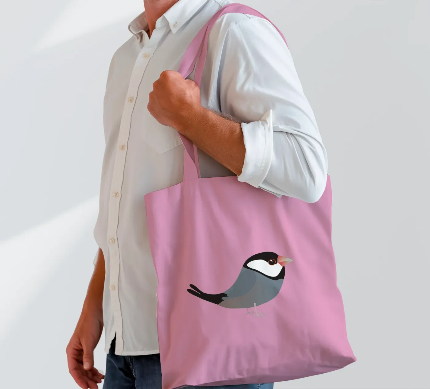 Cute java sparrow borsa in juta da BwiseLizzy