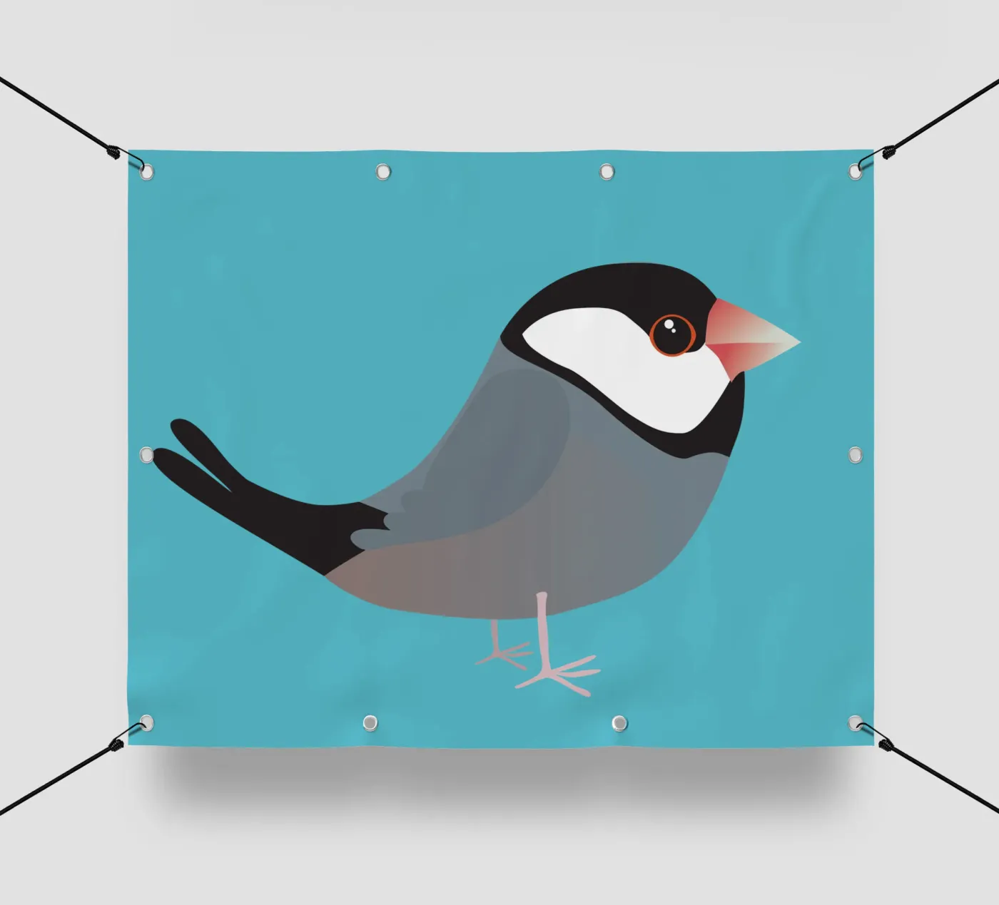 Mignon moineau de Java bâche pvc de BwiseLizzy