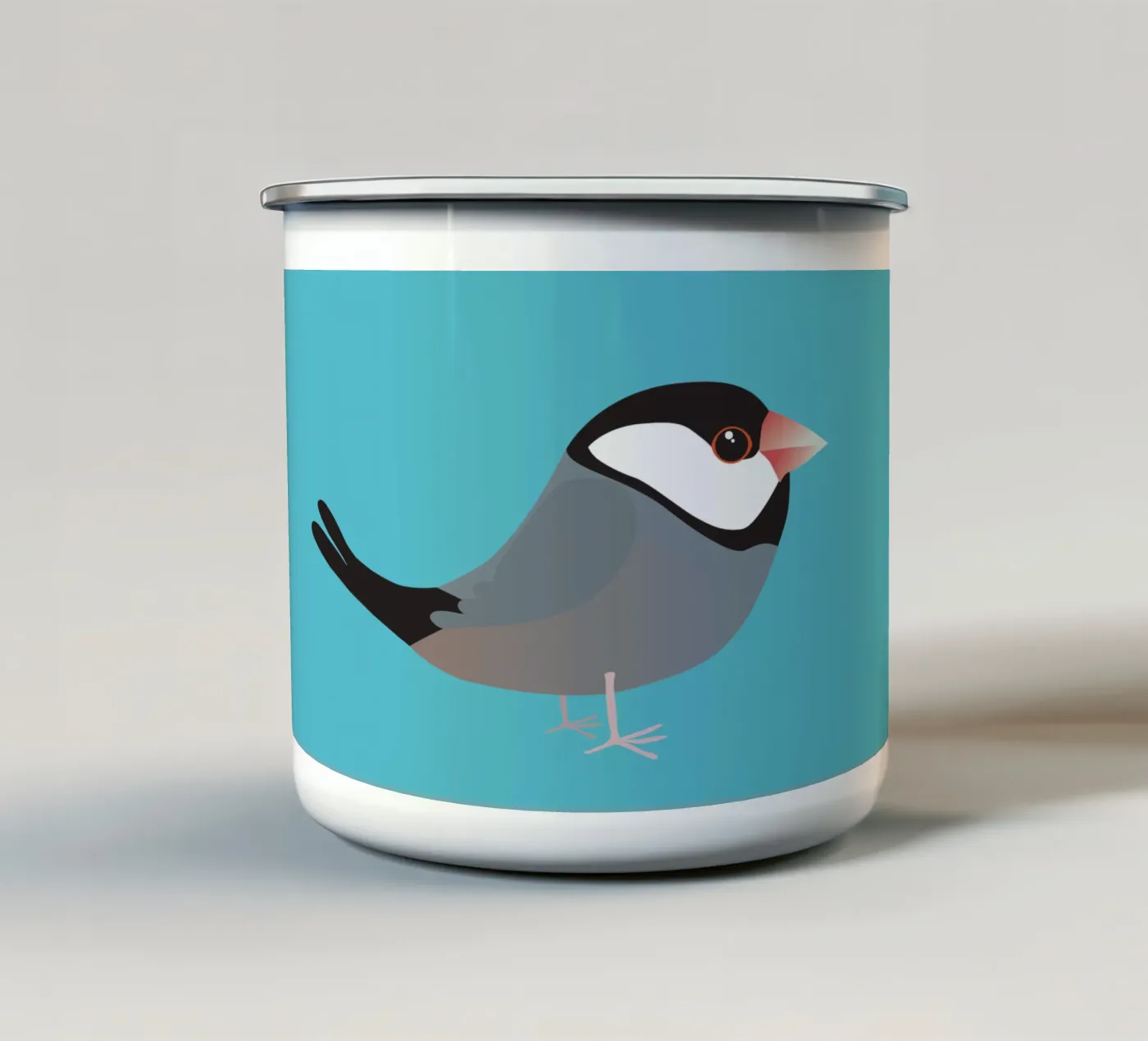 Schattige java mus emaille mok van BwiseLizzy