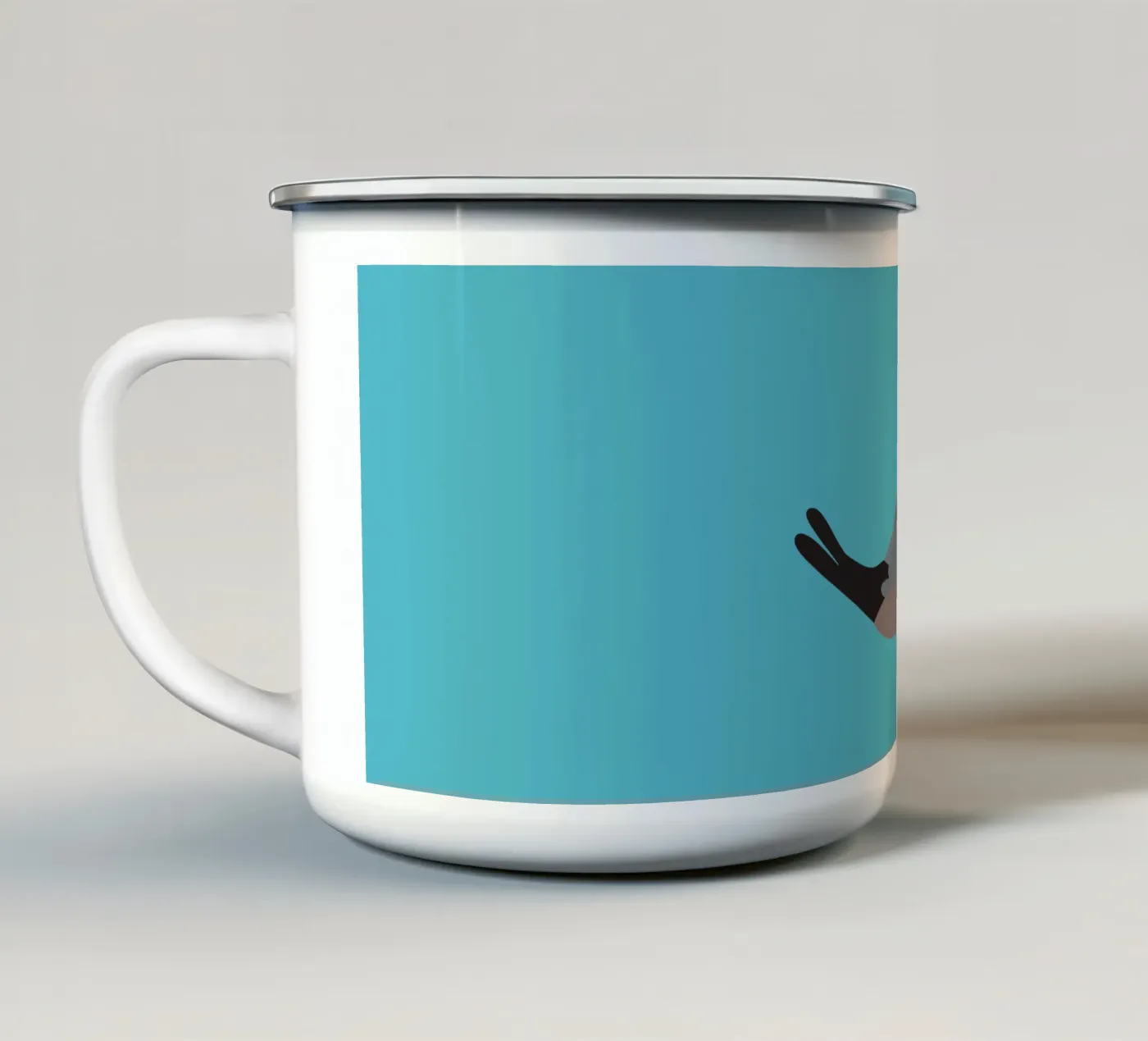 Schattige java mus emaille mok van BwiseLizzy