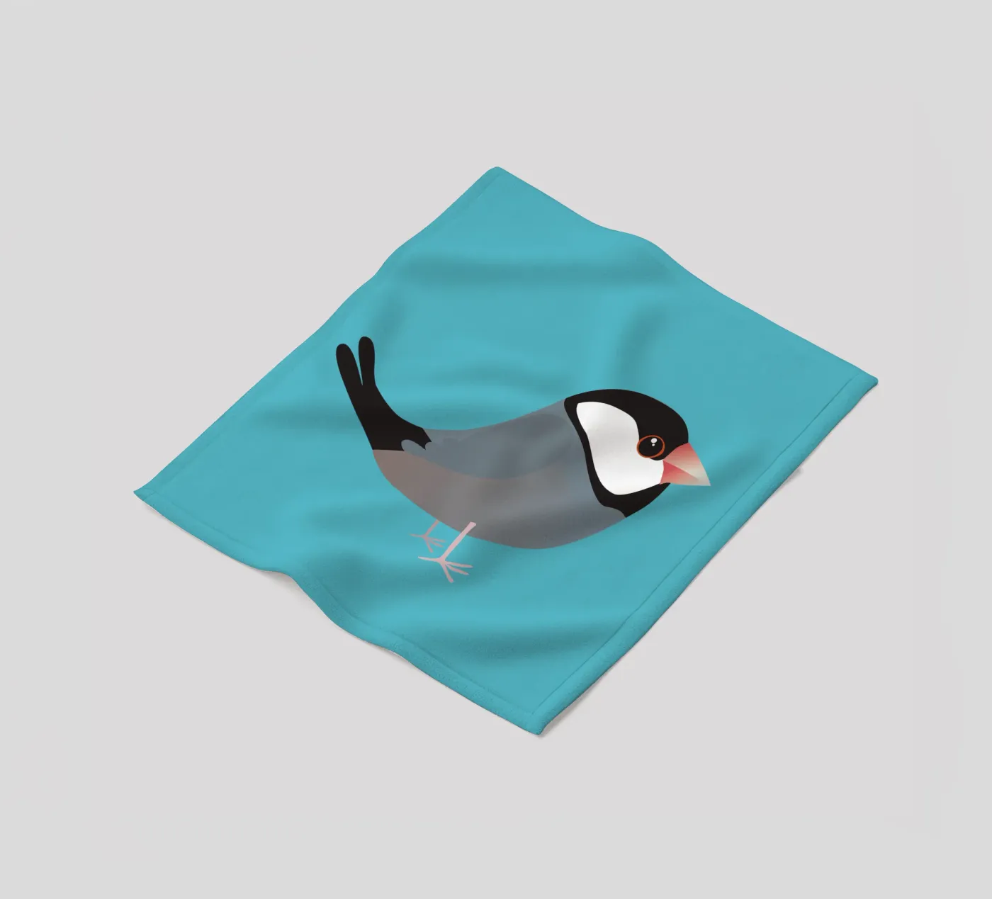 Cute java sparrow fleecedeken van BwiseLizzy