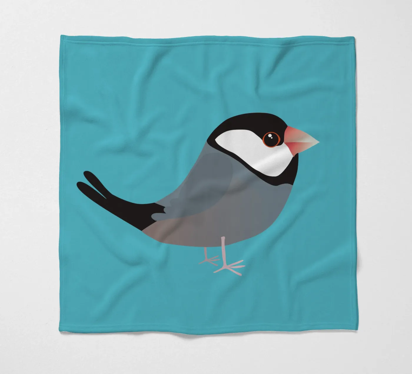 Cute java sparrow fleecedeken van BwiseLizzy