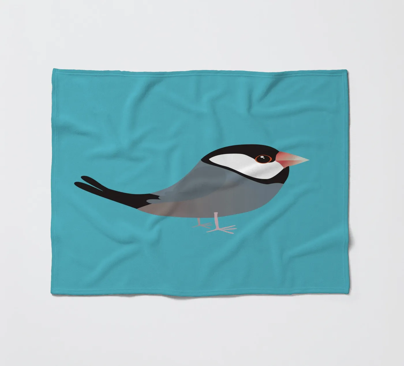 Cute java sparrow fleecedeken van BwiseLizzy