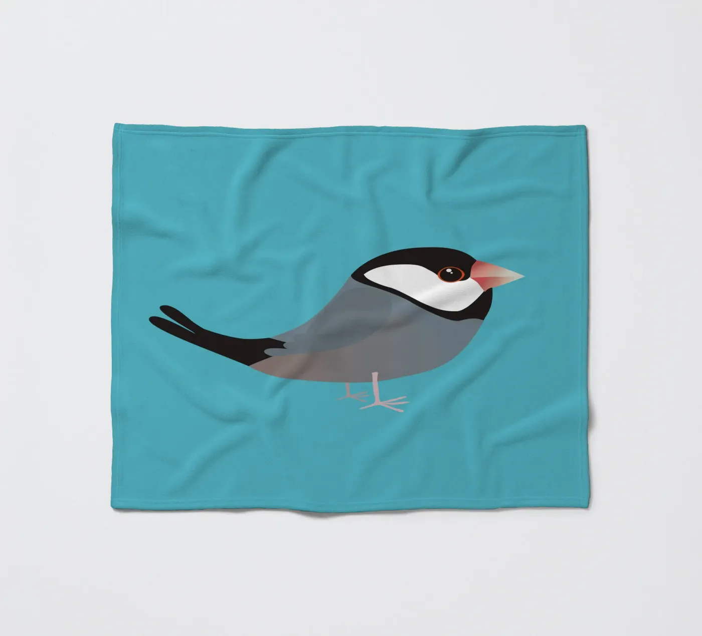 Cute java sparrow fleecedeken van BwiseLizzy