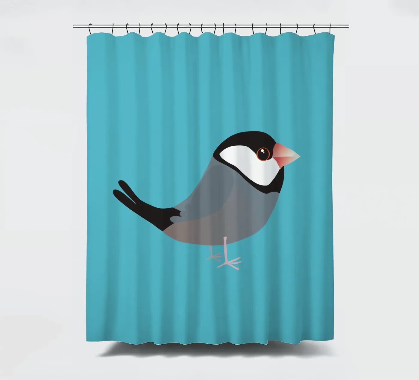 Cute java sparrow rideau de douche de BwiseLizzy