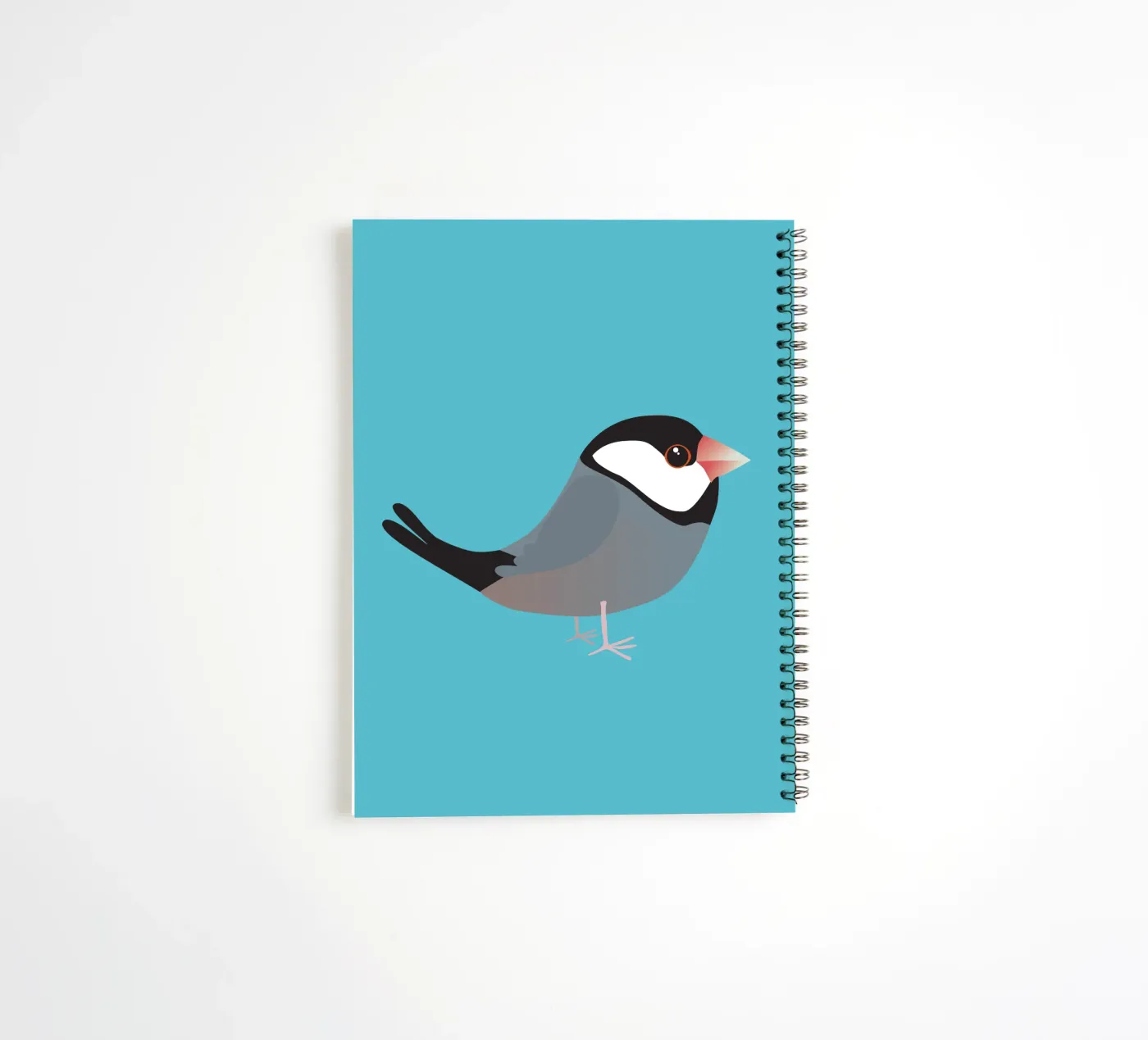 Cute java sparrow spiral notebook by BwiseLizzy