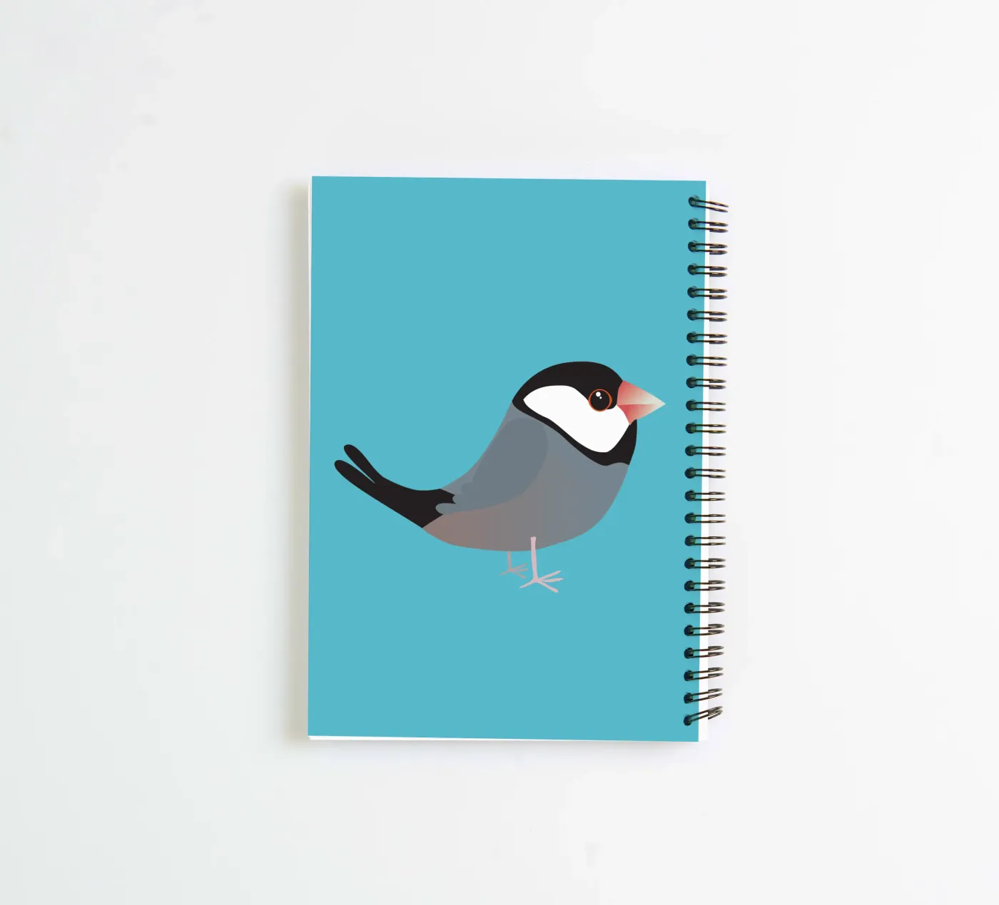 Cute java sparrow spiral notebook by BwiseLizzy