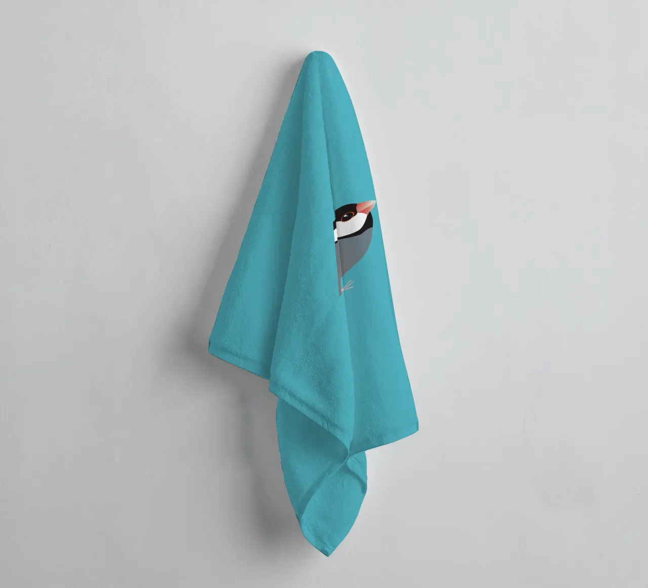 Cute java sparrow towel by BwiseLizzy