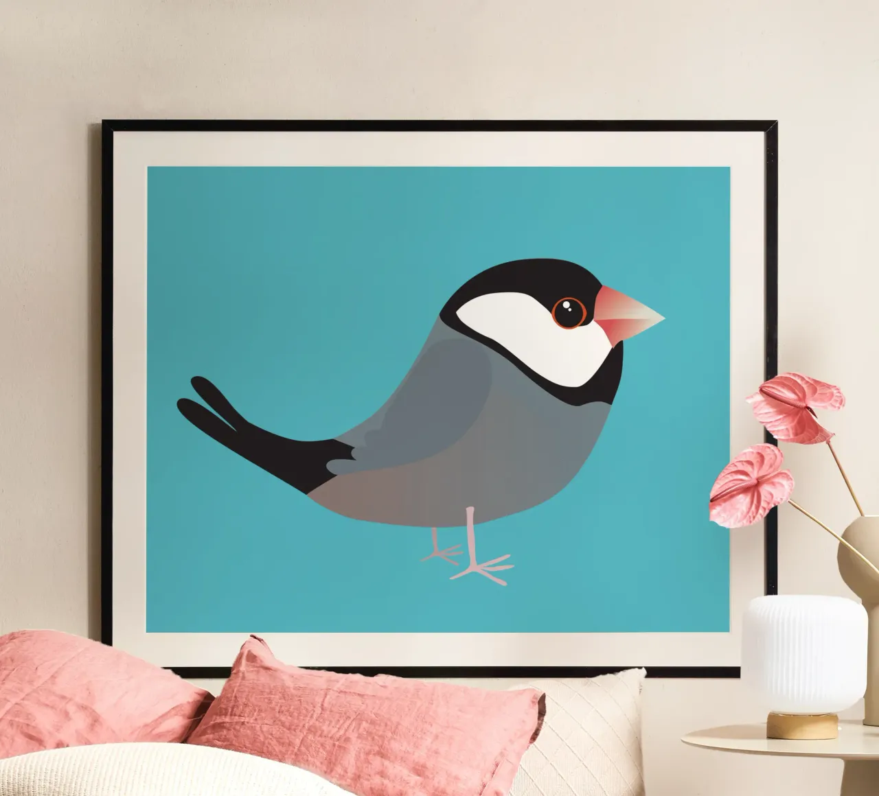 Cute java sparrow poster by BwiseLizzy