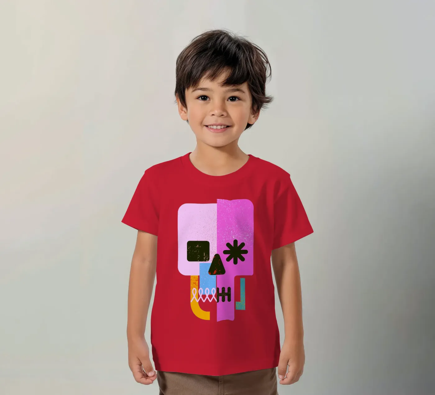 Encrypted Skull kinder t-shirt van Ali Gulec