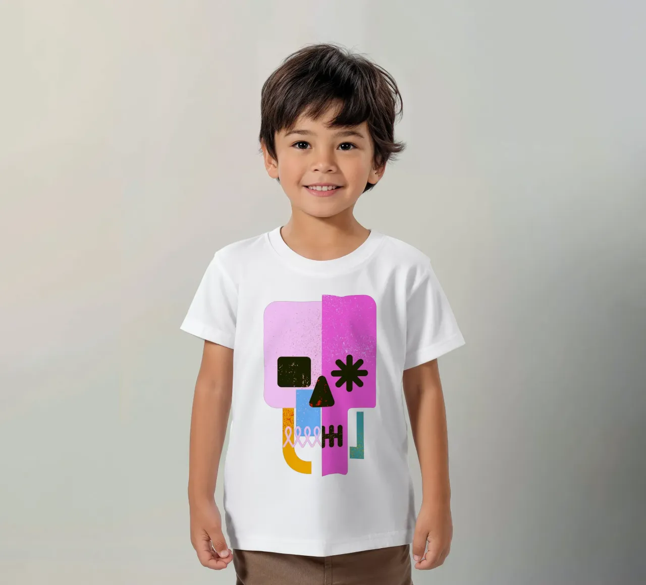 Encrypted Skull t-shirt bambini da Ali Gulec
