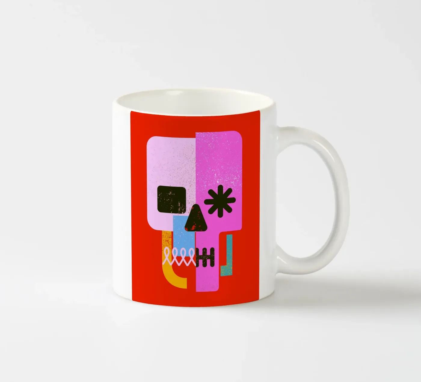 Encrypted Skull ceramic mug by Ali Gulec