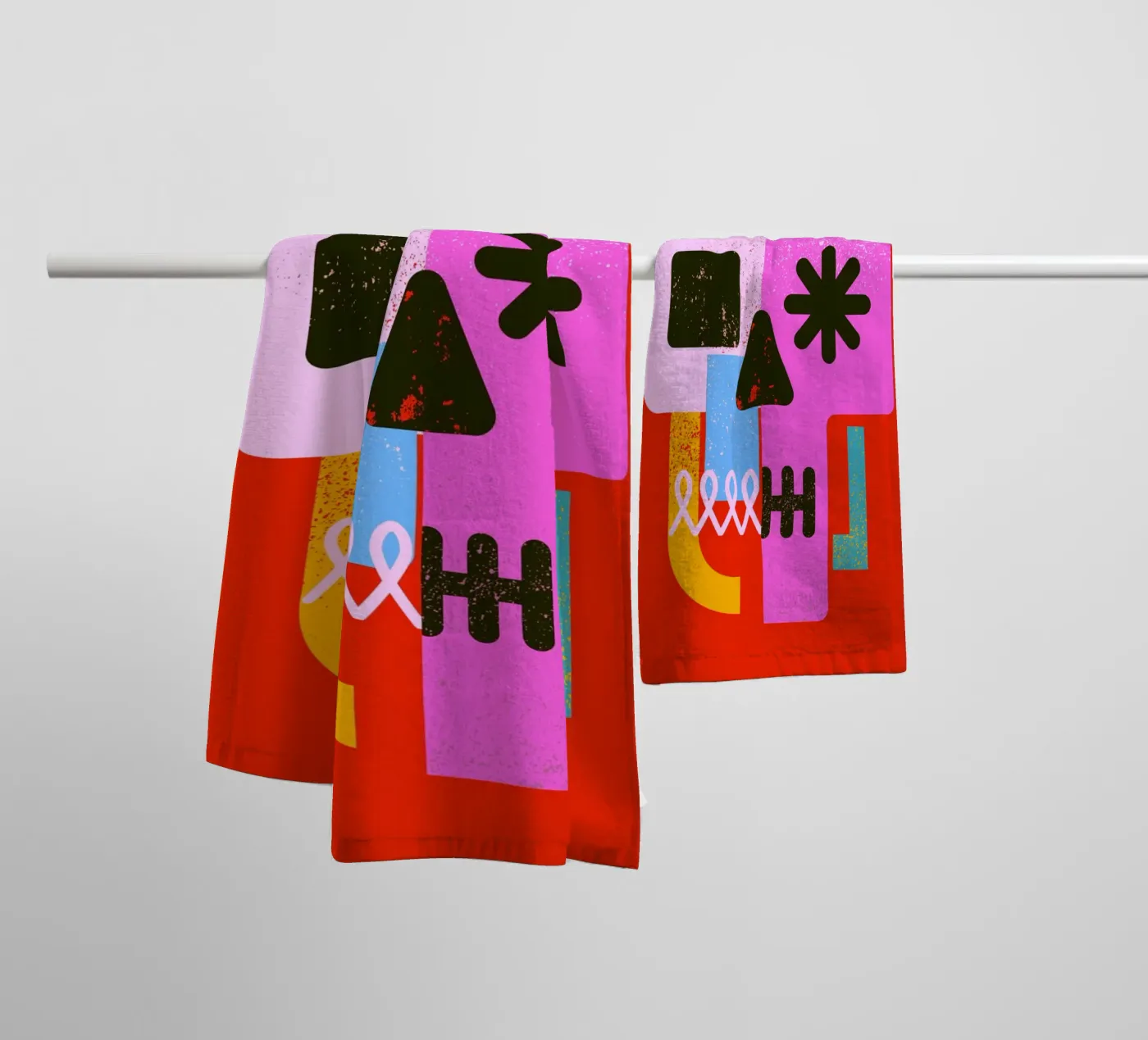 Encrypted Skull badhanddoek van Ali Gulec