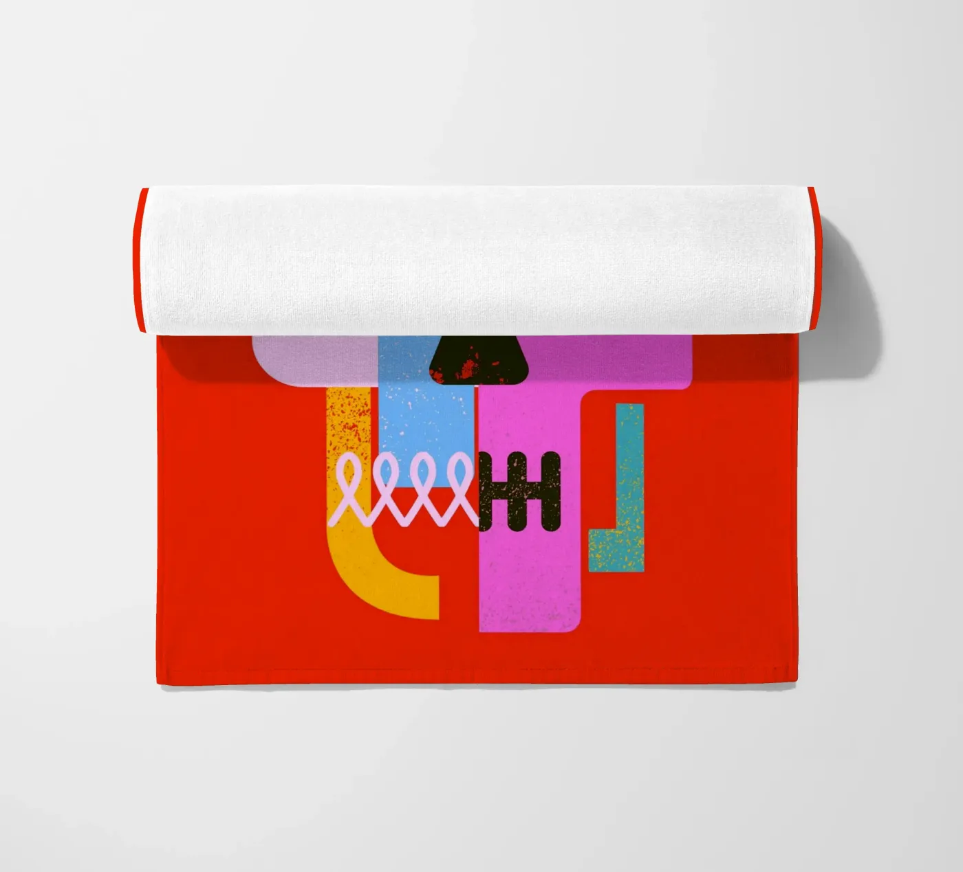 Encrypted Skull serviette de plage de Ali Gulec