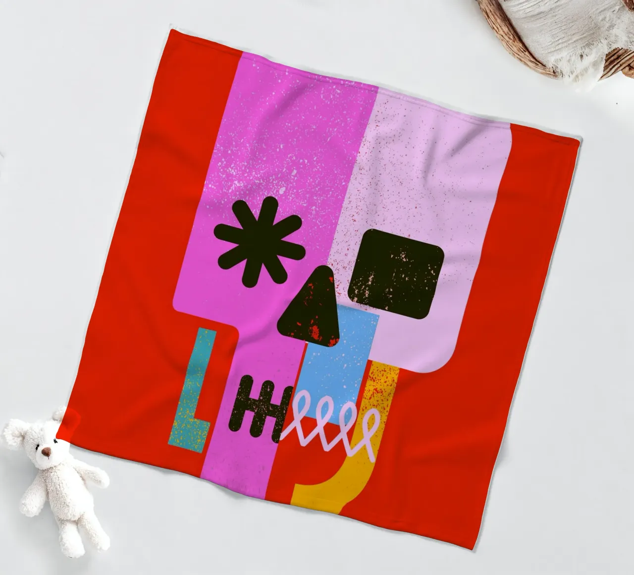 Encrypted Skull Fleecedecke von Ali Gulec