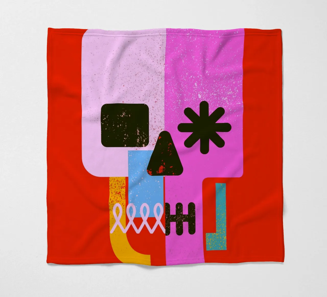 Encrypted Skull Fleecedecke von Ali Gulec