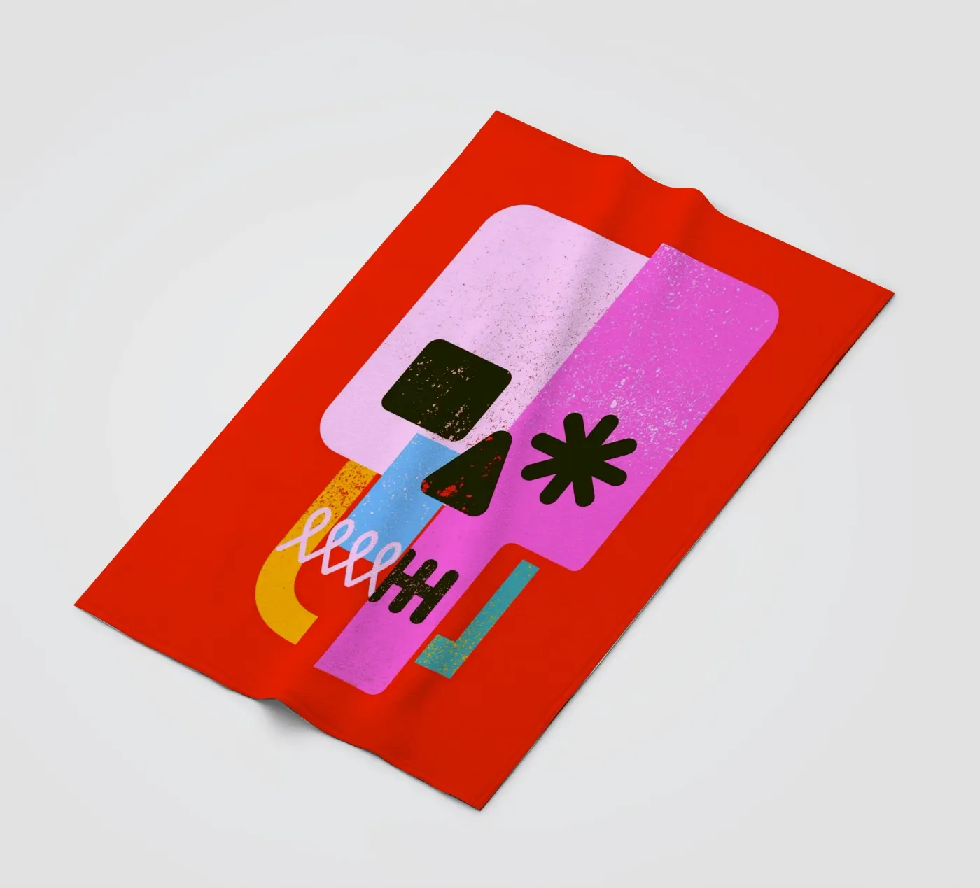 Encrypted Skull fleece blanket by Ali Gulec