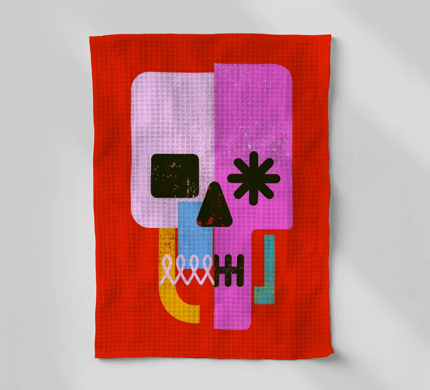Encrypted Skull Geschirrtuch von Ali Gulec