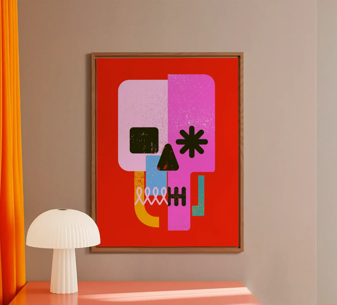 Encrypted Skull alluminio dibond da Ali Gulec