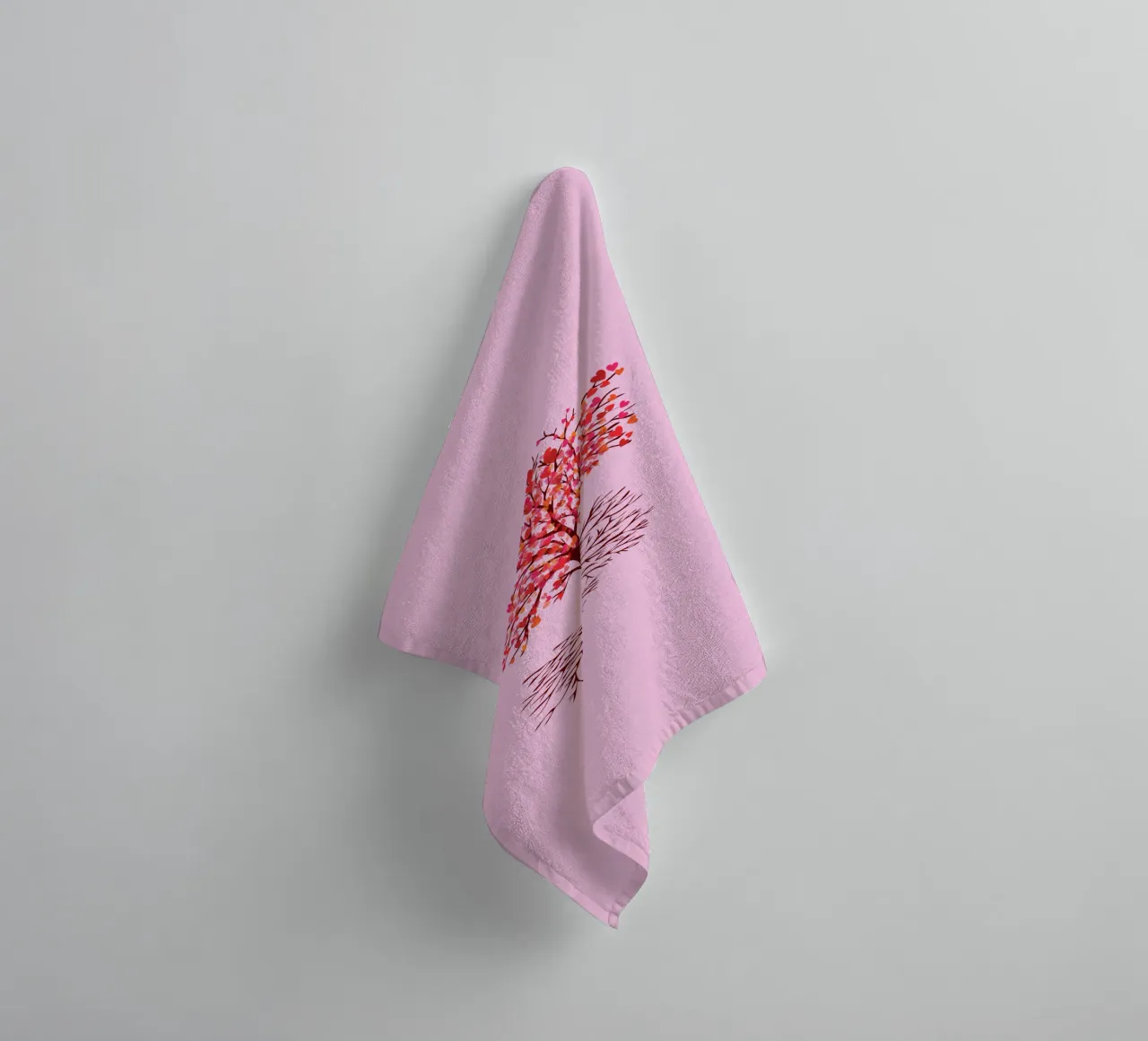 Albero dell'amore asciugamano da bagno da BwiseLizzy