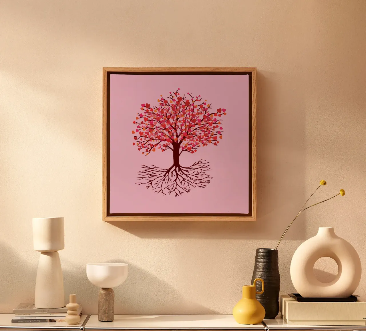 Albero dell'amore tela con Cornice a cassetta da BwiseLizzy