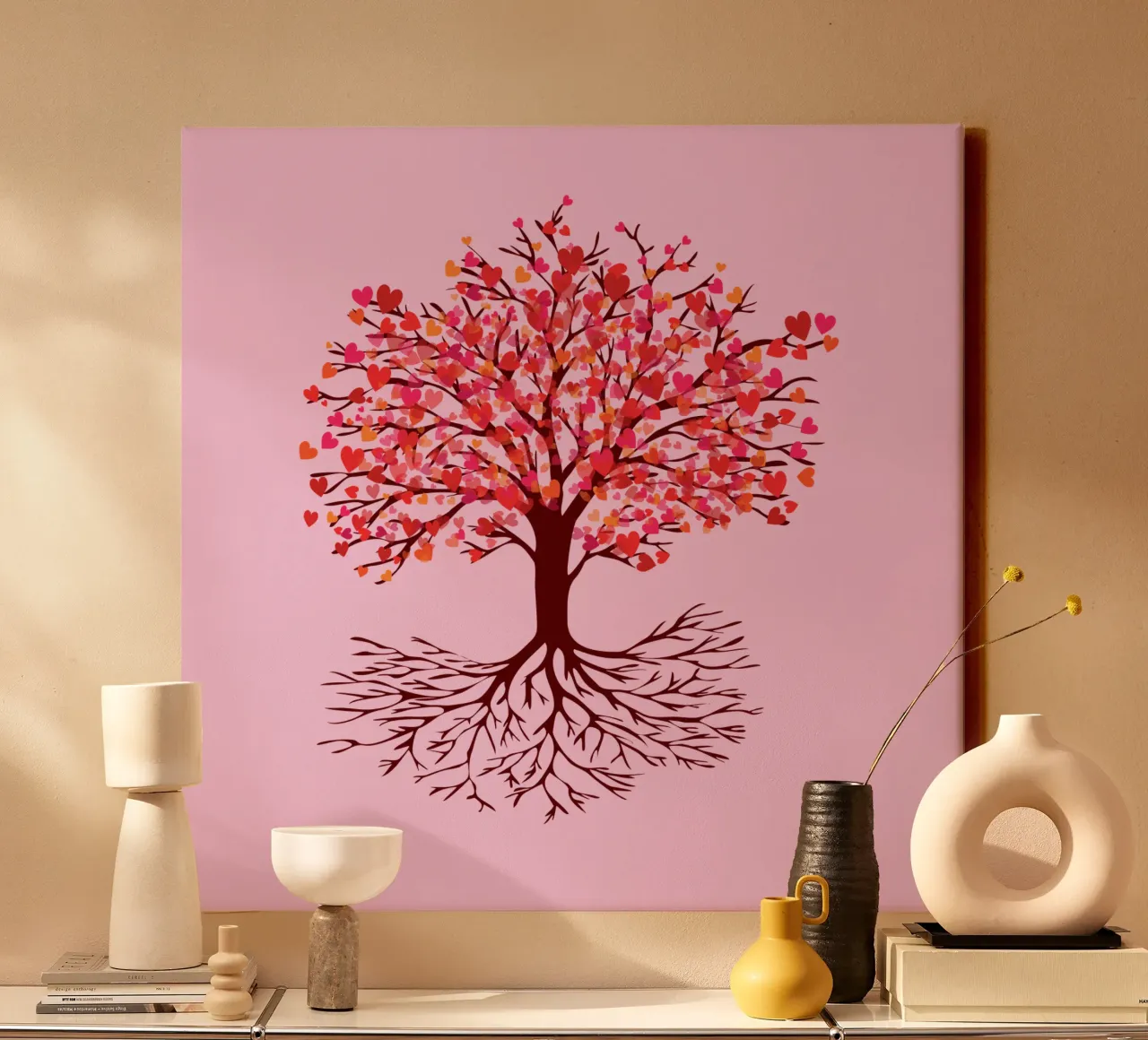 Albero dell'amore tela con Cornice a cassetta da BwiseLizzy