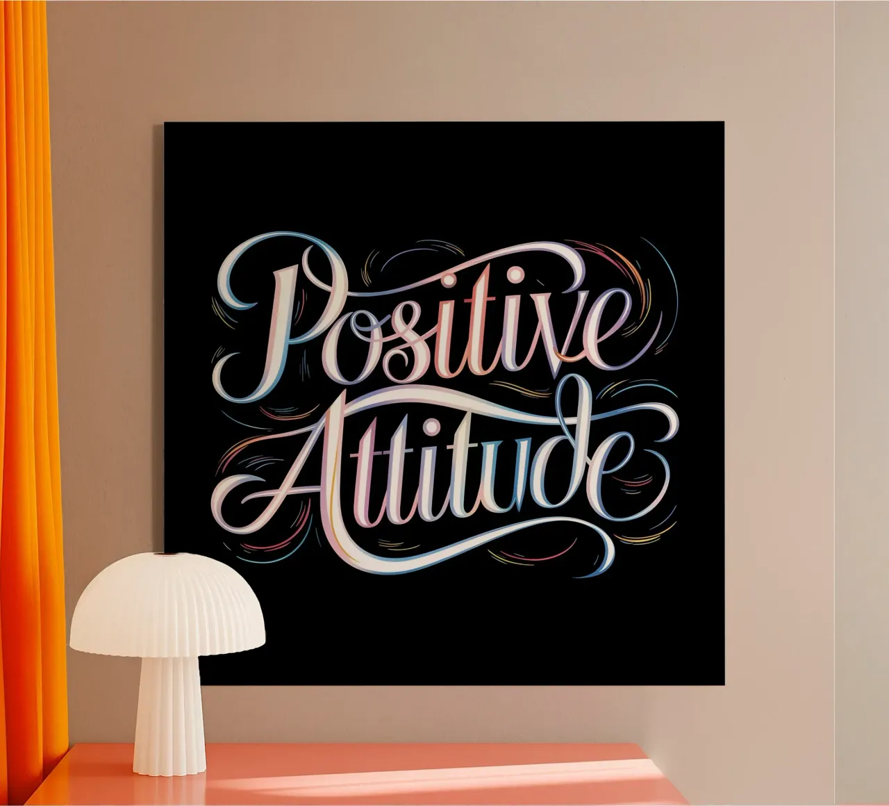 Vibrations positives plexiglas de inspirational quote