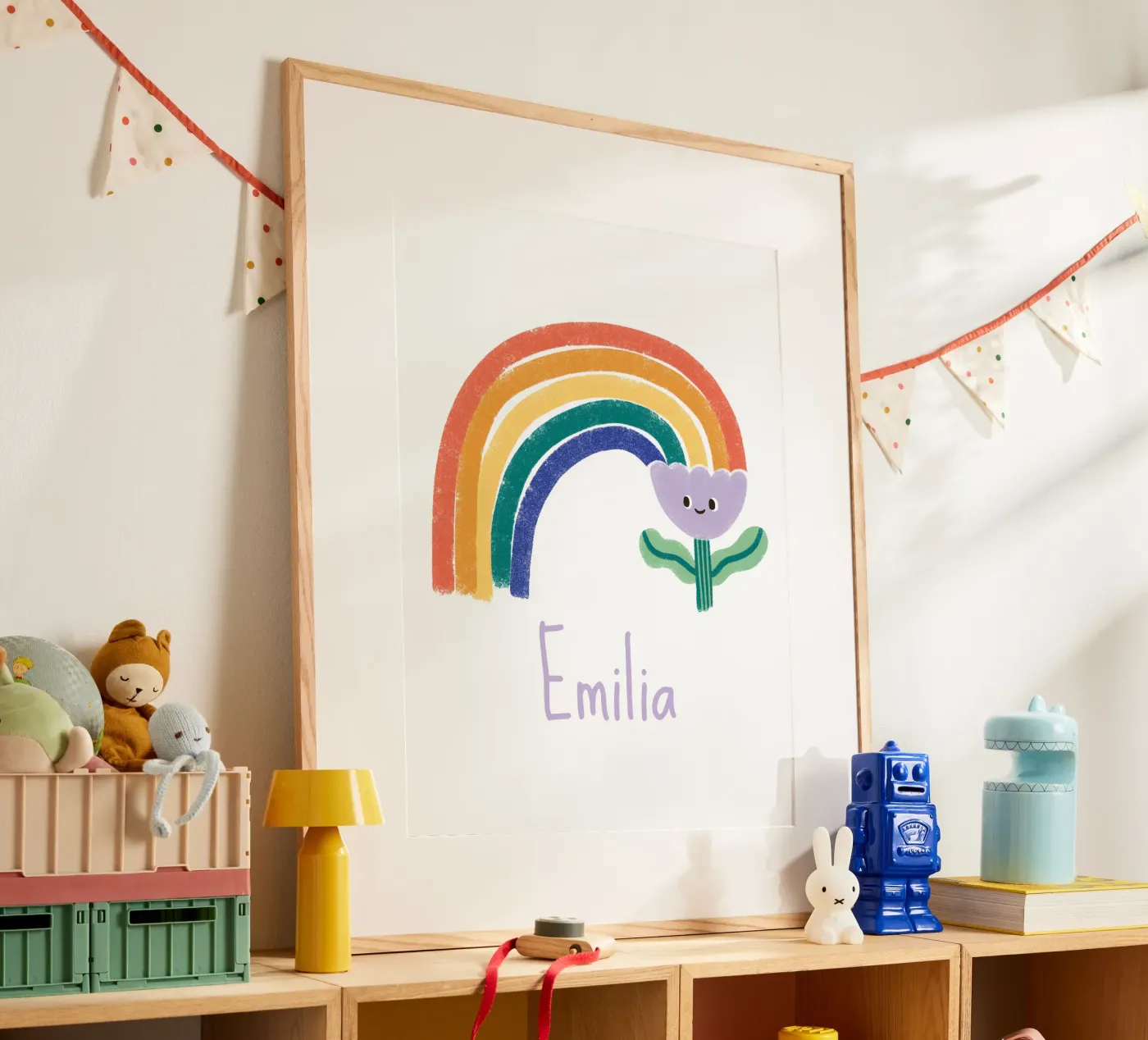 Fiore arcobaleno poster da VIERUNDFÜNFZIG