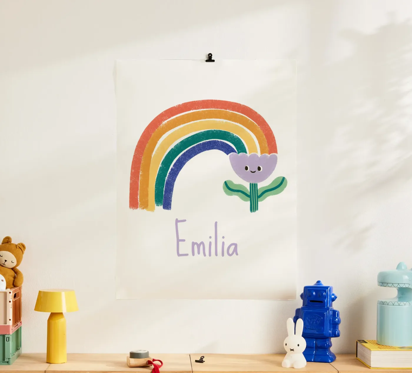 Fiore arcobaleno poster da VIERUNDFÜNFZIG