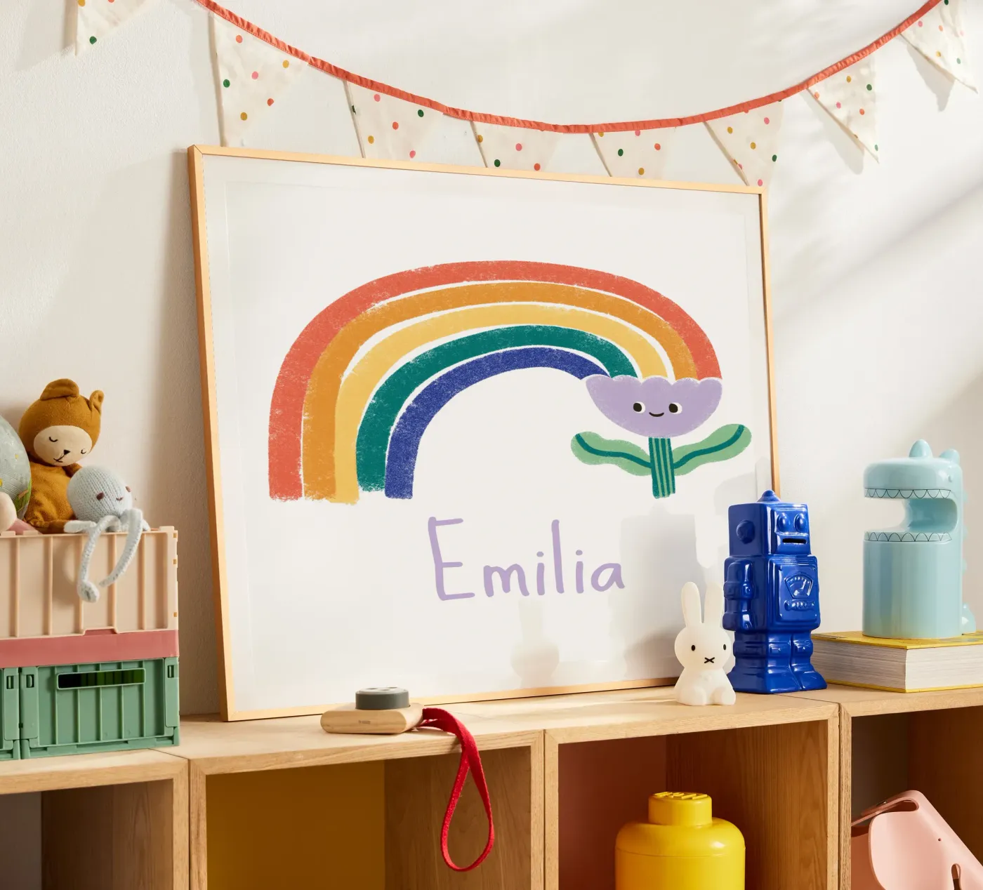 Fiore arcobaleno poster da VIERUNDFÜNFZIG