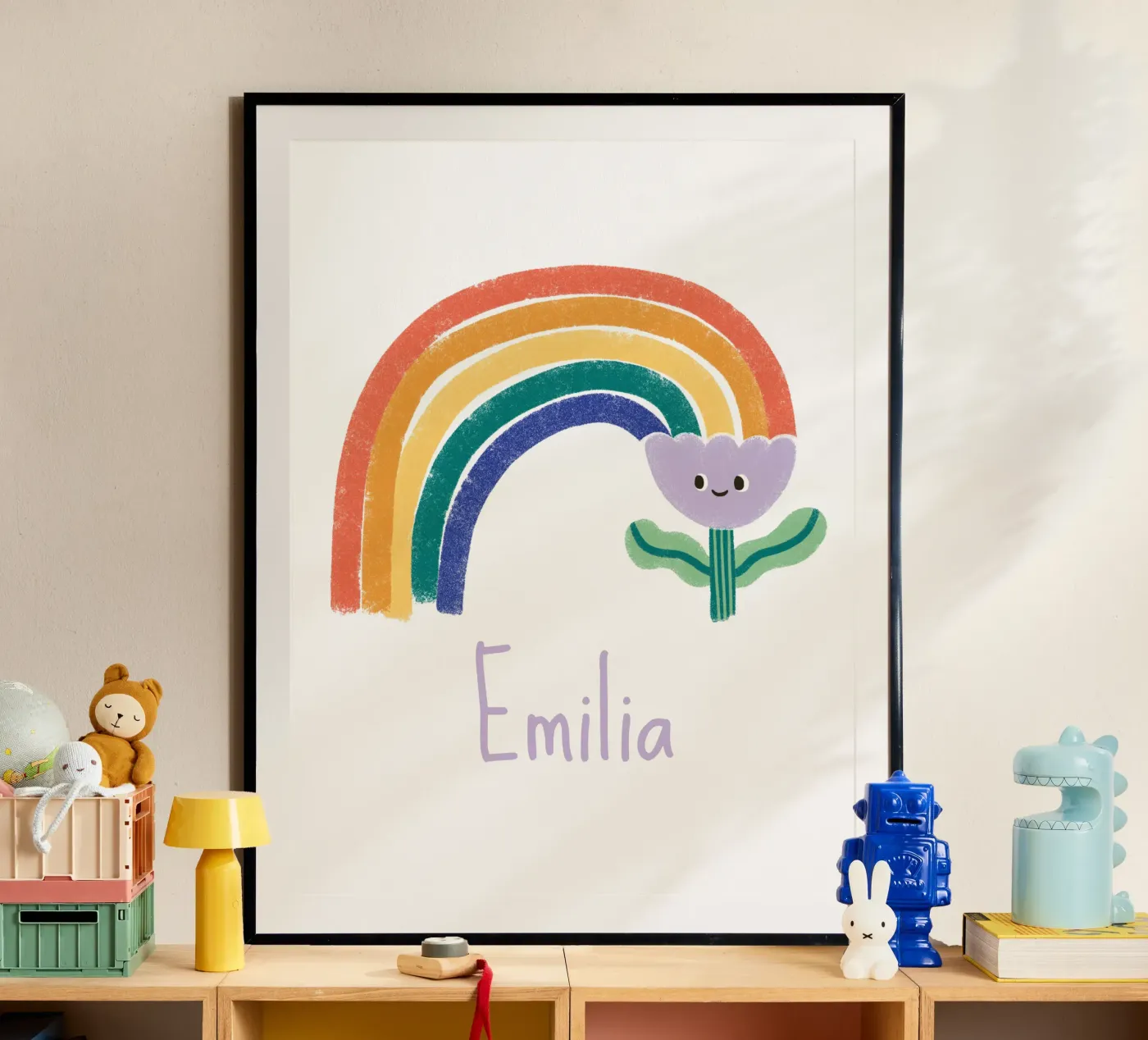 Fiore arcobaleno poster da VIERUNDFÜNFZIG