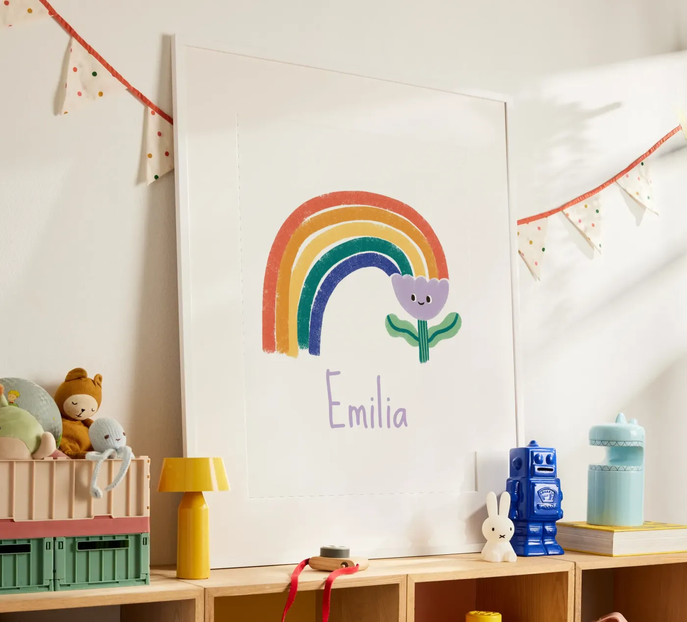 Fiore arcobaleno poster da VIERUNDFÜNFZIG