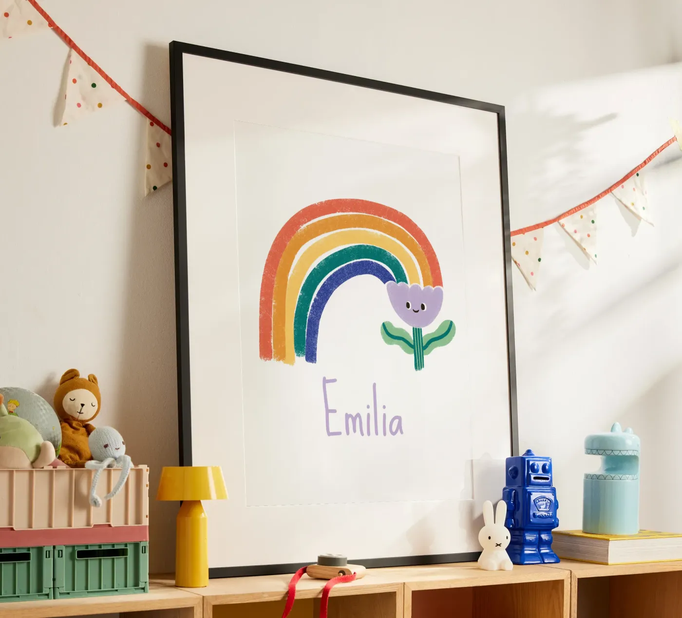 Fiore arcobaleno poster da VIERUNDFÜNFZIG