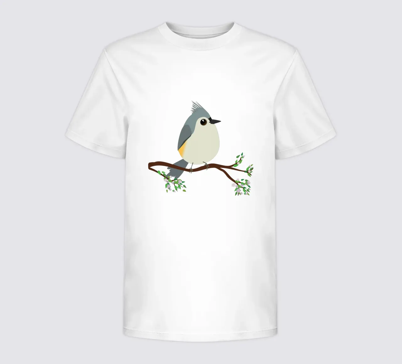 Schattige eivormige kuifmees kinder t-shirt van BwiseLizzy