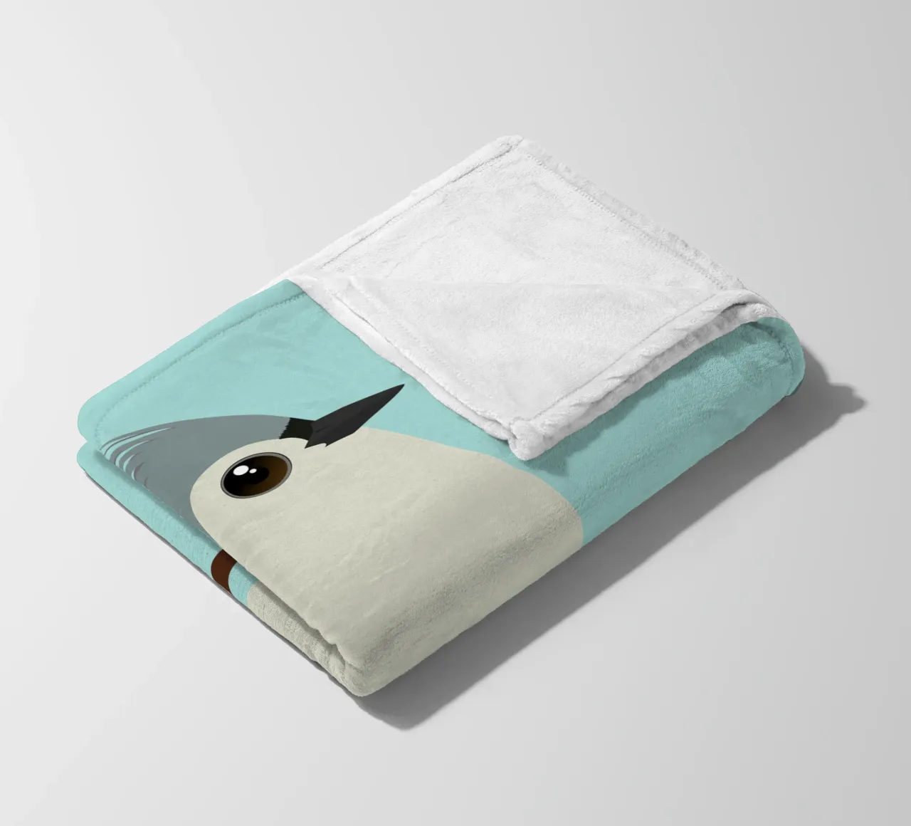 Simpatica cincia dal ciuffo a forma di uovo coperta in pile da BwiseLizzy