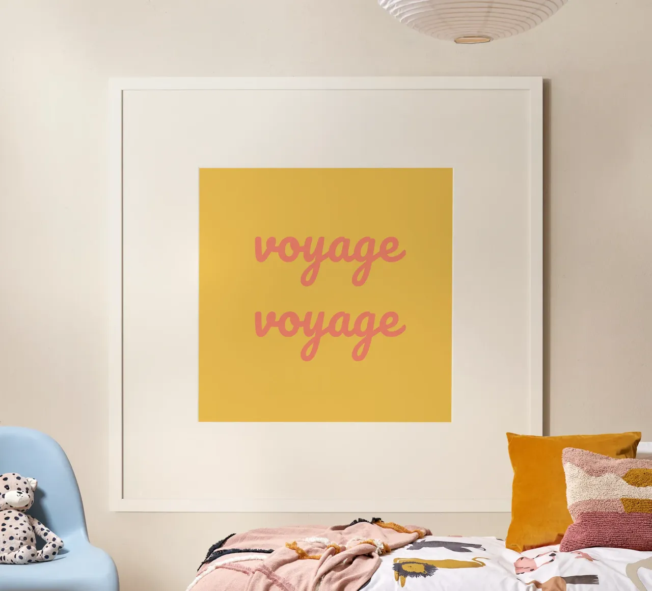 viaggio poster con telaio in legno da Sabrina Ziegenhorn