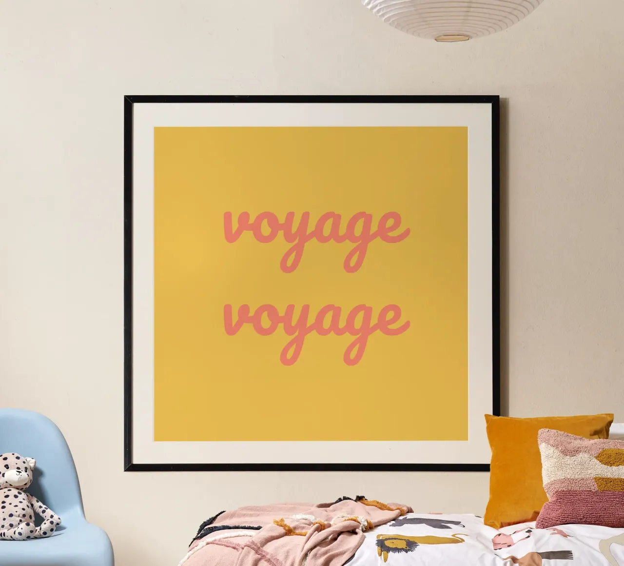 viaggio poster con telaio in legno da Sabrina Ziegenhorn