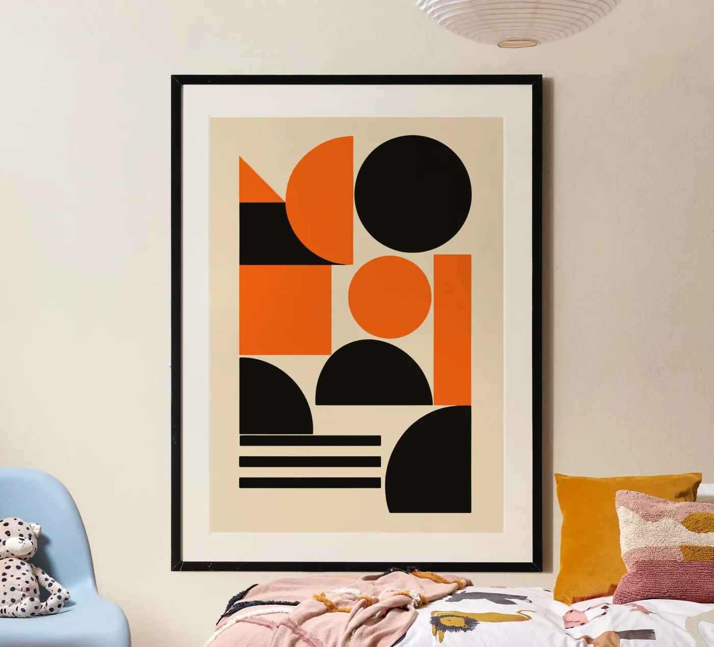 Geometric Rhythm Composition poster by Janet