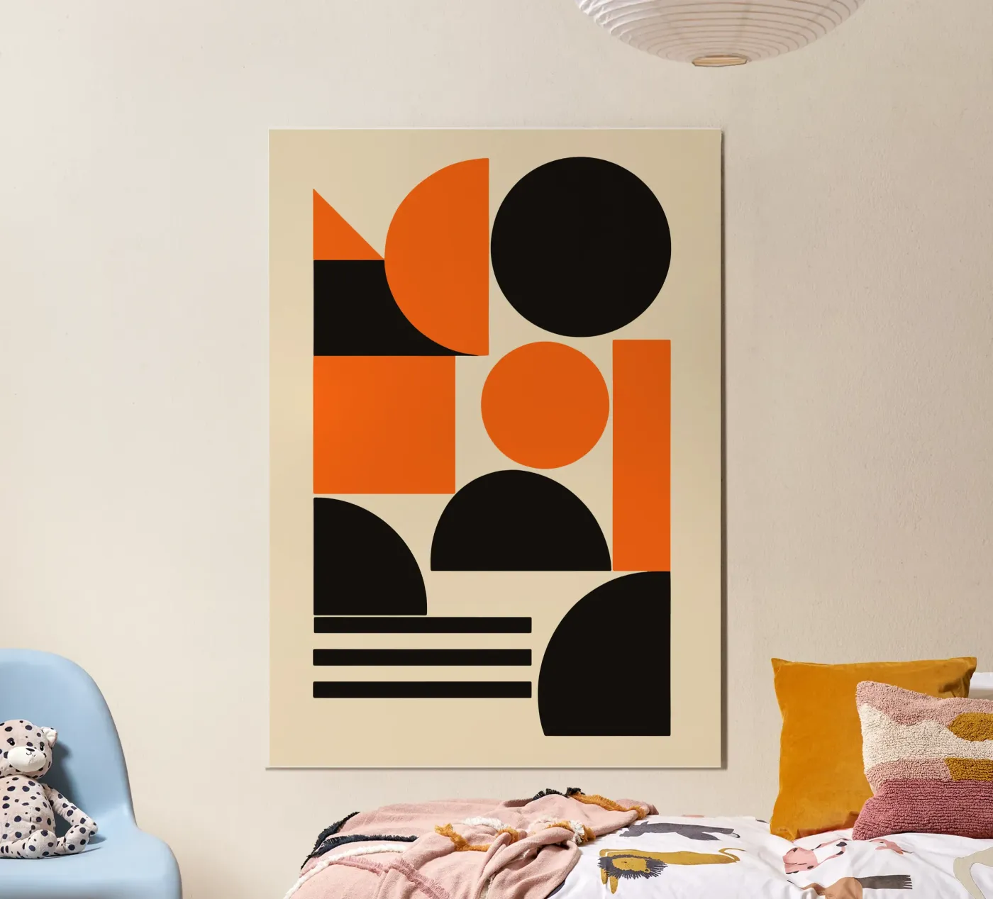 Geometric Rhythm Composition poster by Janet