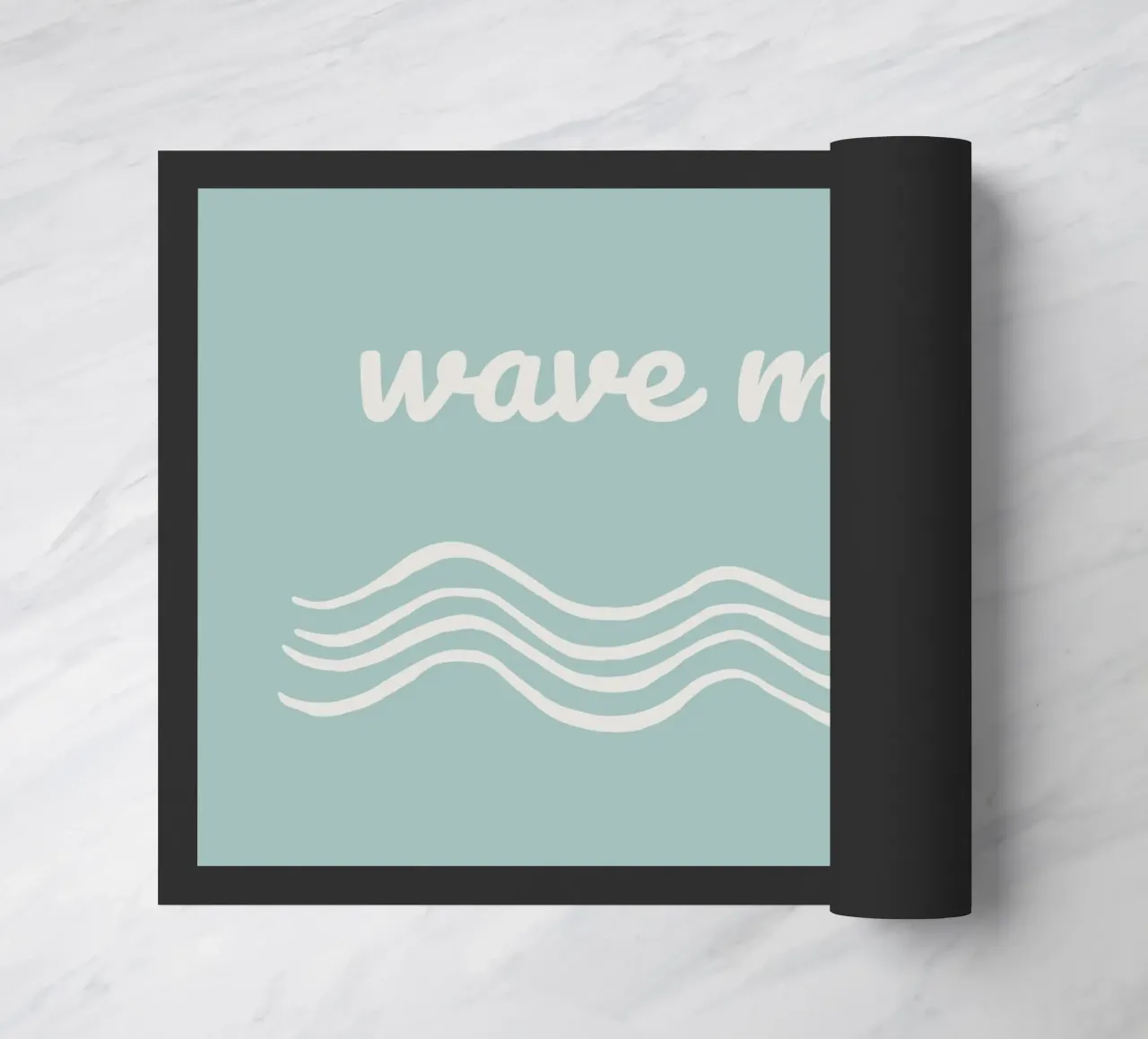 Waves doormat by Sabrina Ziegenhorn