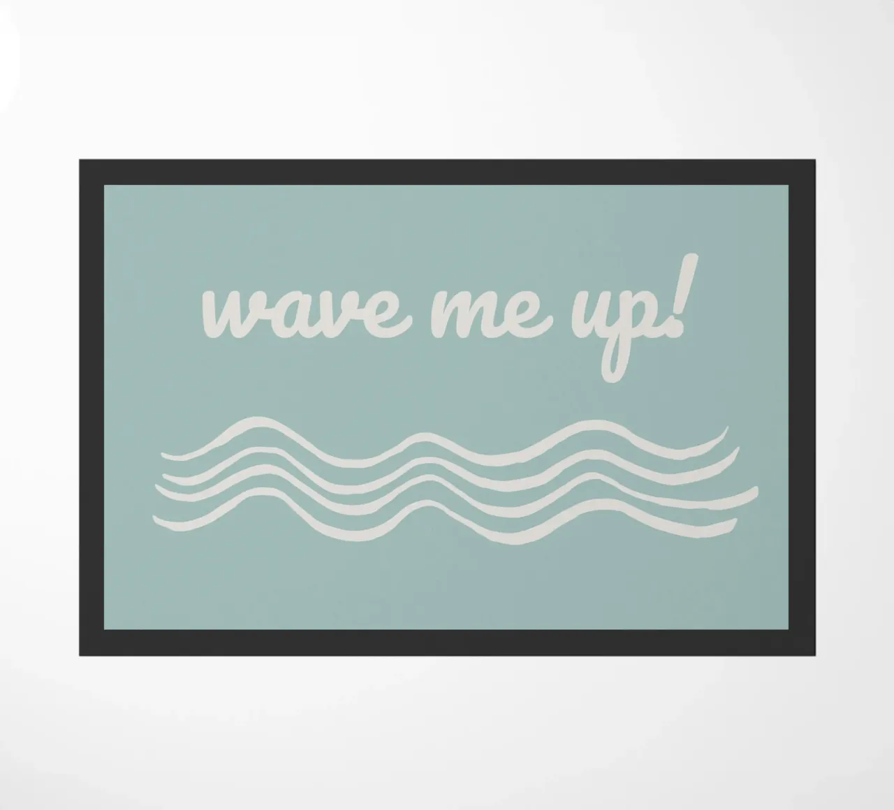 Waves doormat by Sabrina Ziegenhorn