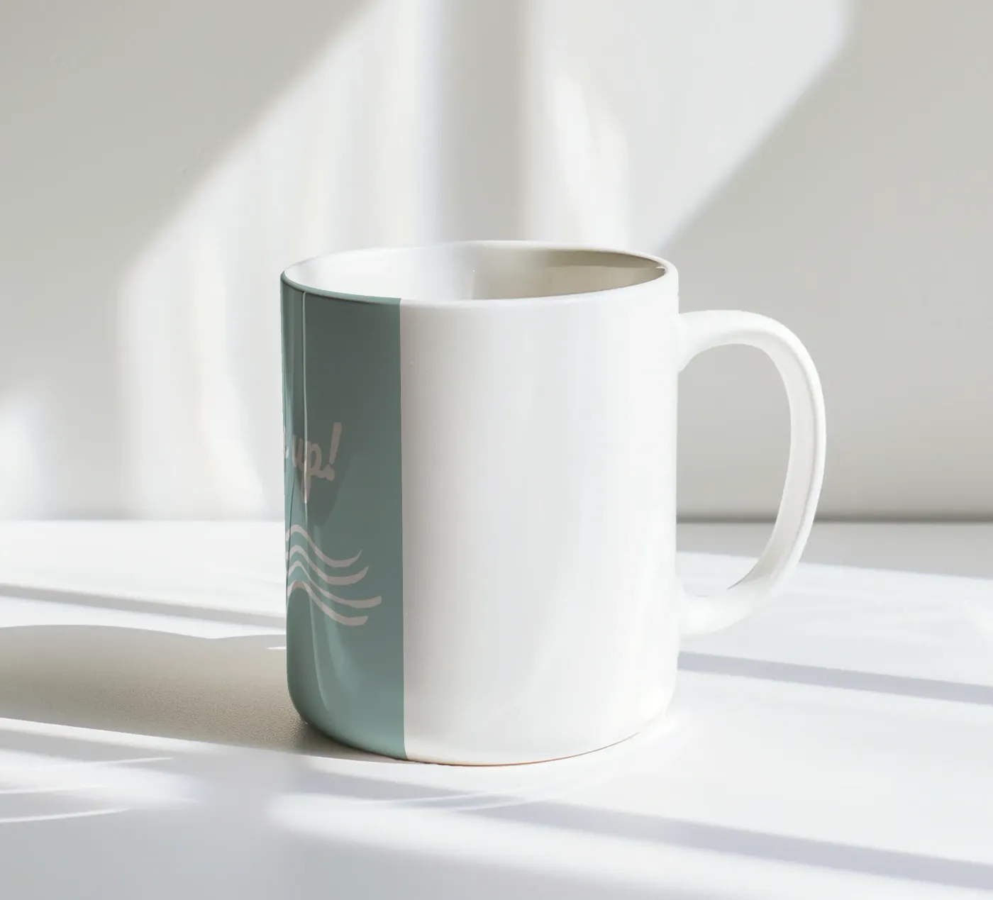 Waves ceramic mug by Sabrina Ziegenhorn
