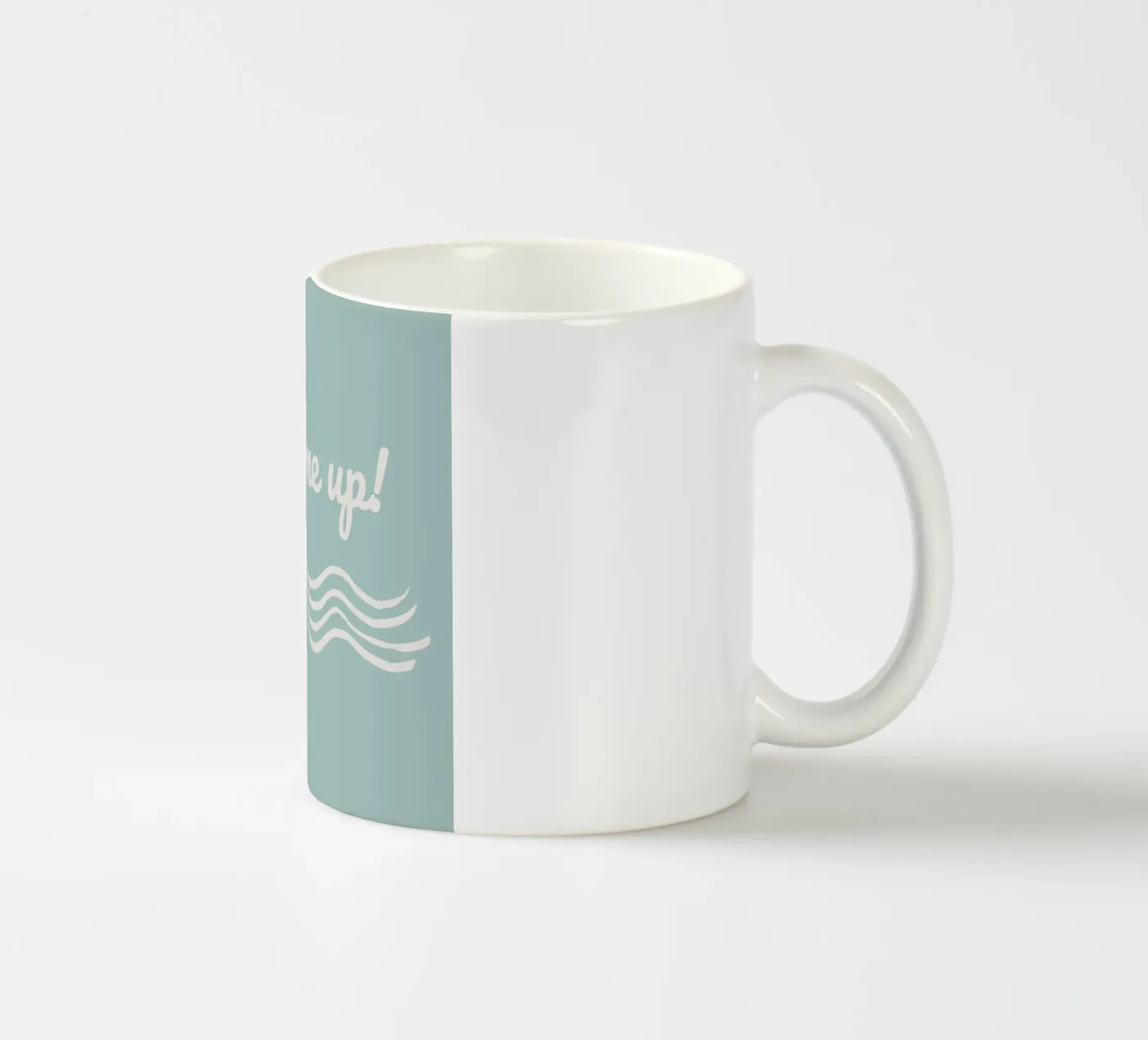 Waves ceramic mug by Sabrina Ziegenhorn