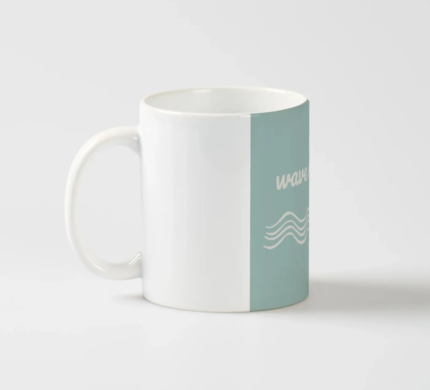 Waves ceramic mug by Sabrina Ziegenhorn