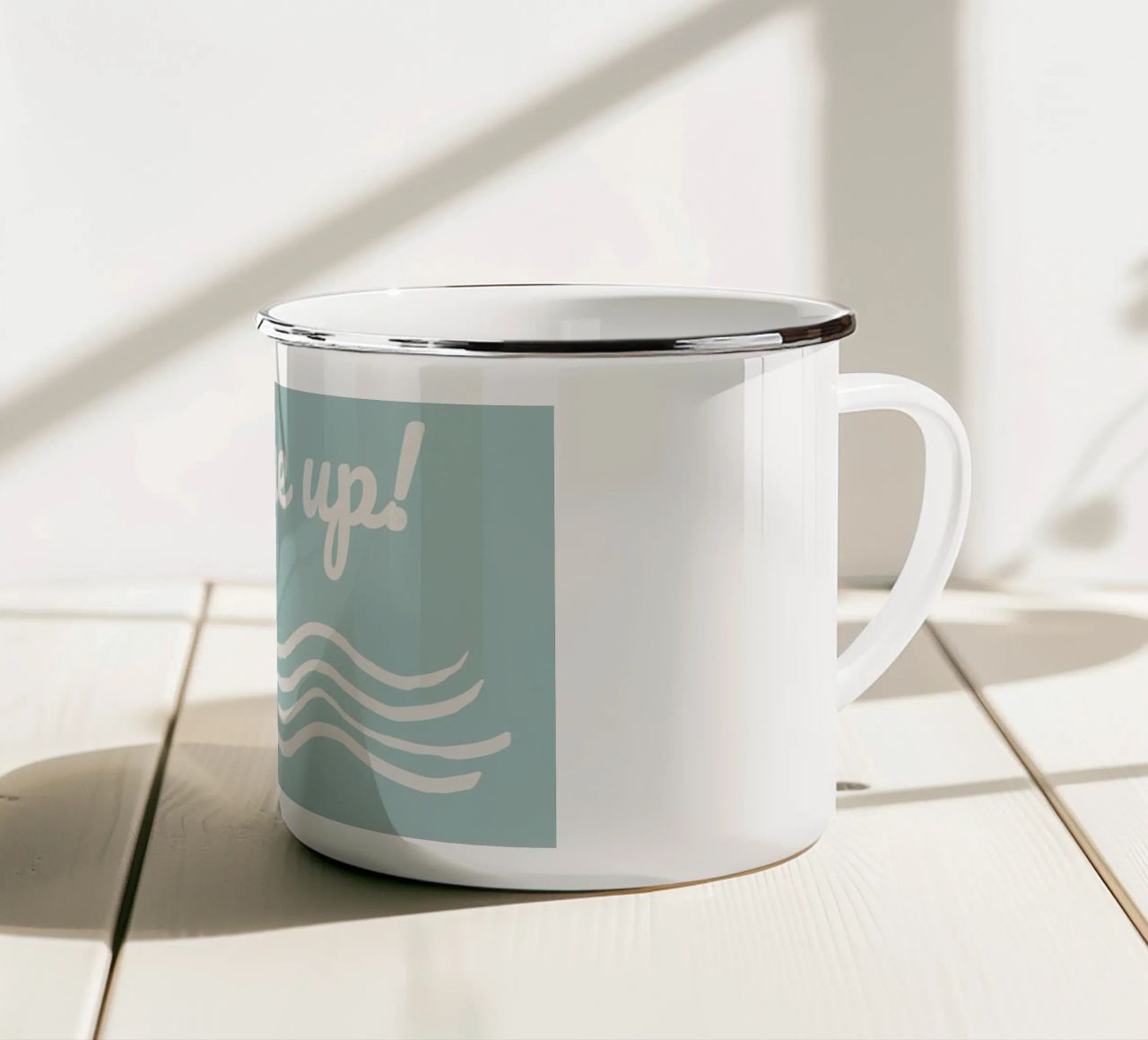 Waves tazza in smalto da Sabrina Ziegenhorn