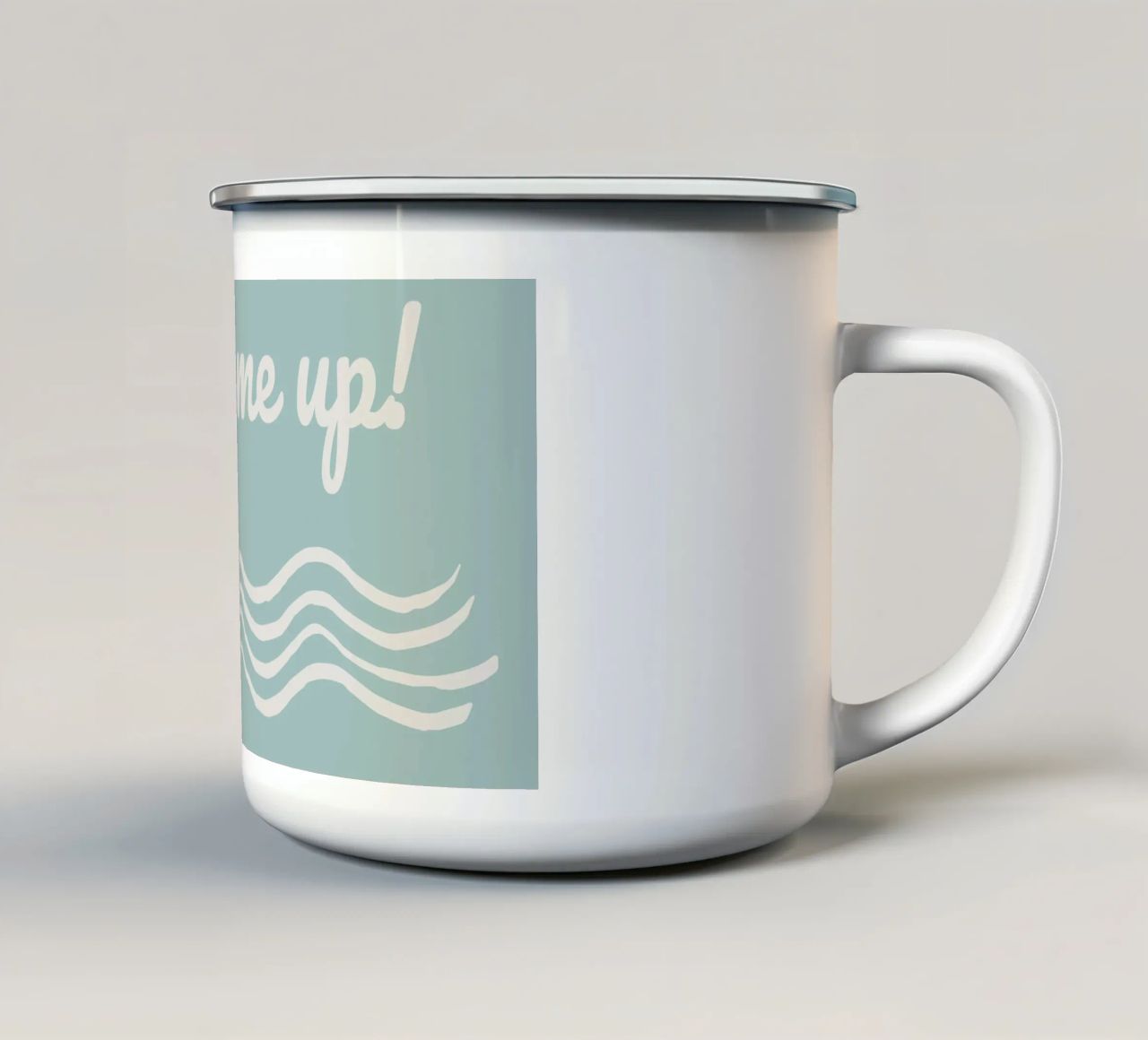 Waves tazza in smalto da Sabrina Ziegenhorn