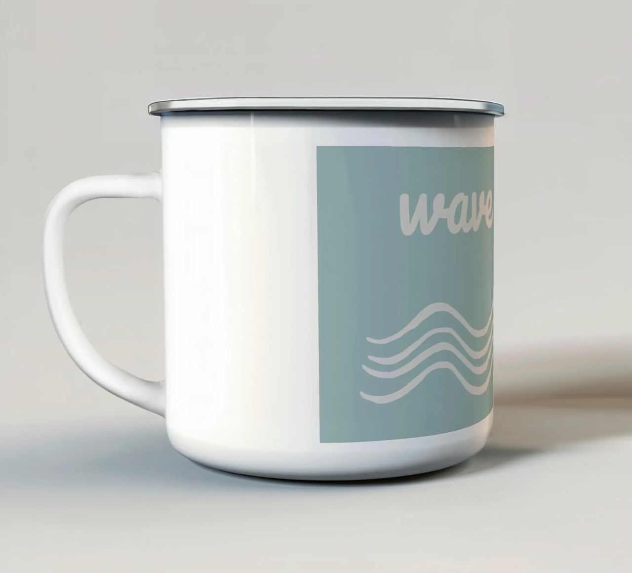 Waves tazza in smalto da Sabrina Ziegenhorn