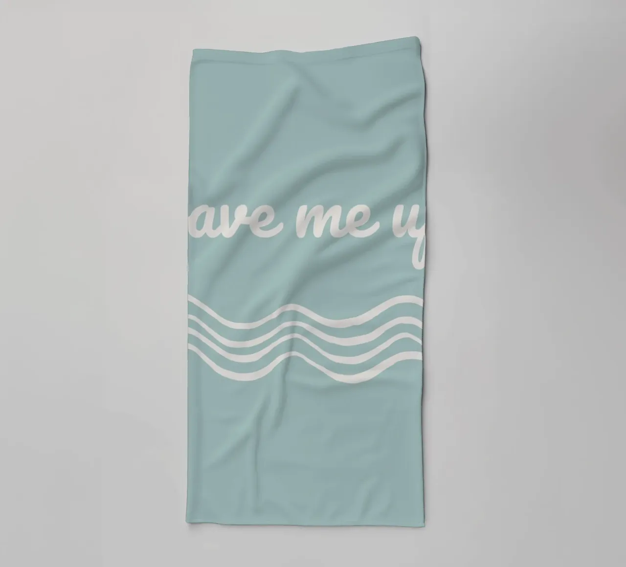 Waves towel by Sabrina Ziegenhorn