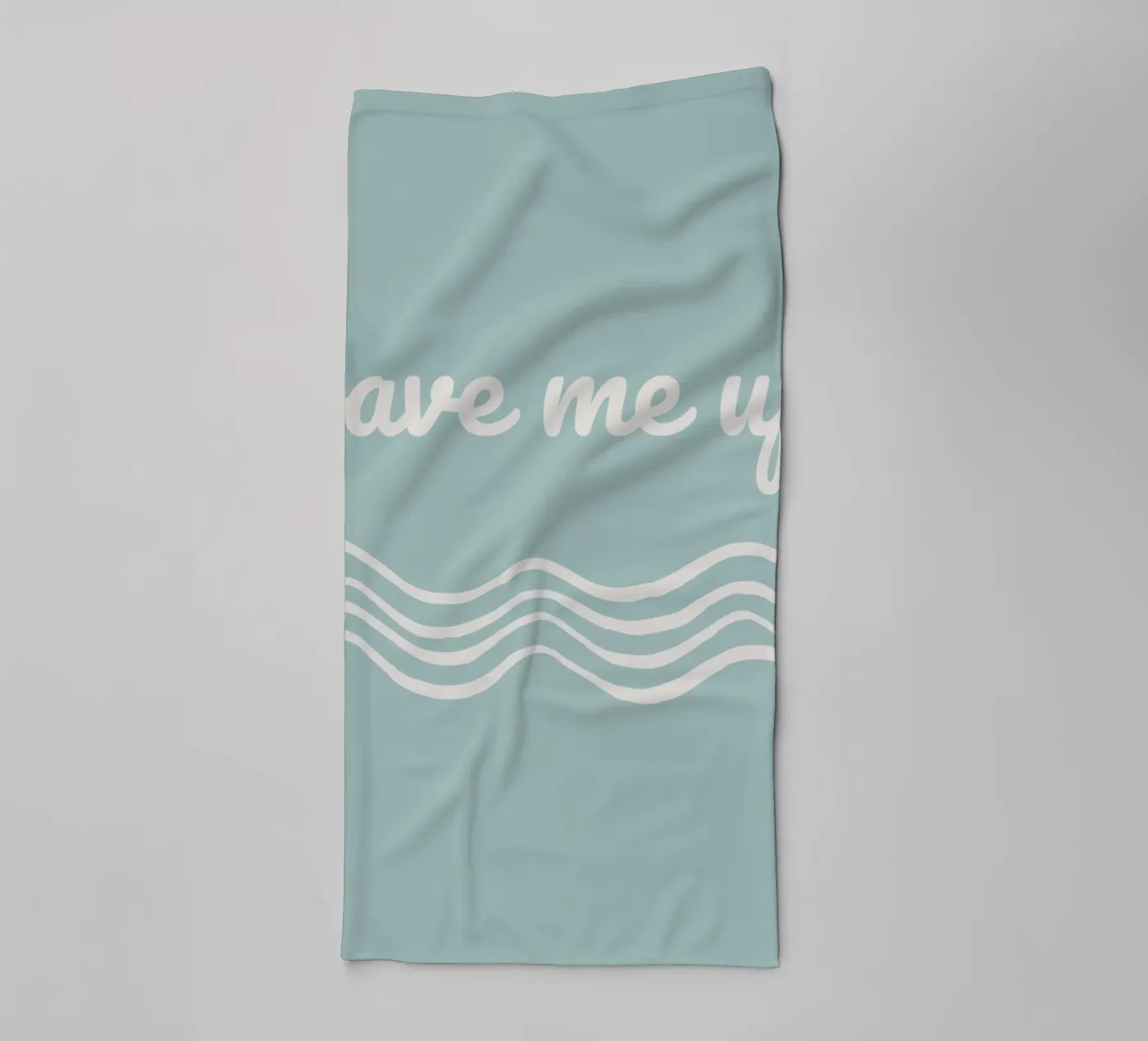 Waves towel by Sabrina Ziegenhorn