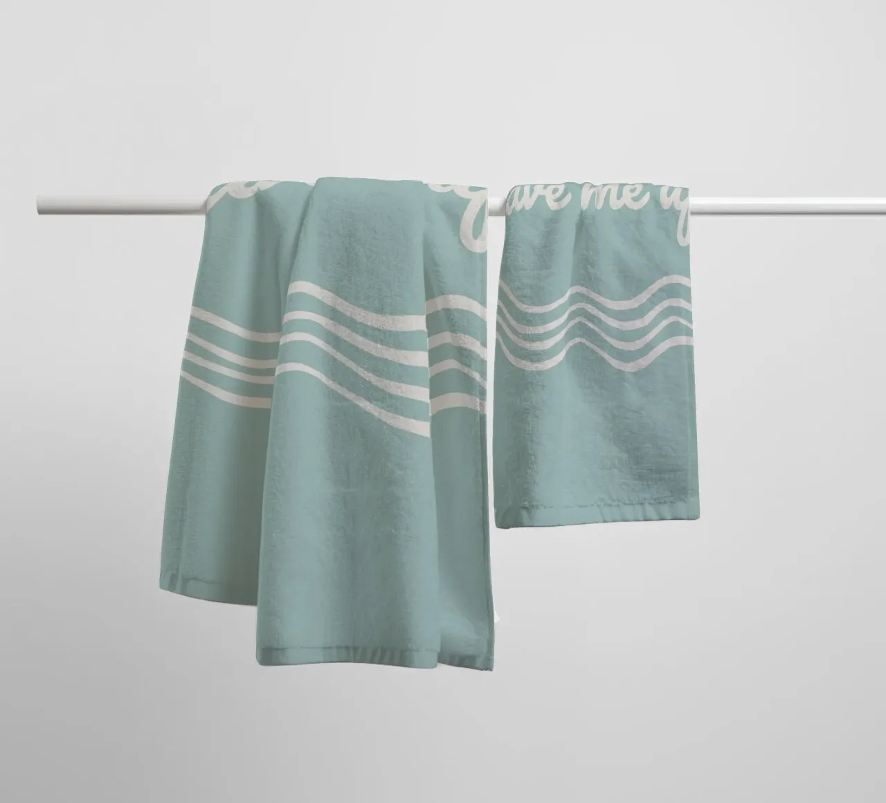Waves towel by Sabrina Ziegenhorn
